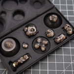 Hand cast custom resin buttons set for Nintendo GameCube - Skulls [NGC] | Lab Fifteen Co