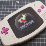 Hand cast custom resin buttons for Nintendo Game Boy Advance - Chrome pink | Lab Fifteen Co