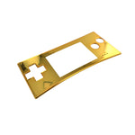 Faceplate screen lens for Nintendo Game Boy Micro console - Gloss Chrome Gold | ZedLabz - ZedLabz800664