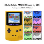 OLED laminated touch screen display for Nintendo Game Boy Color (GBC) AMOLED upgrade mod backlight kit colour changing logo - white | Hispeedido