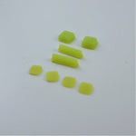 Feet and screw cover set for DS Lite console rubber silicone with adhesive replacement - Green | ZedLabz - 2