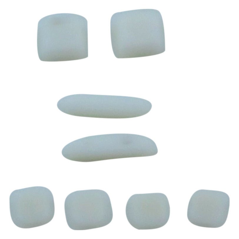 Feet and screw cover set for DS Lite console rubber silicone with adhesive replacement - Grey | ZedLabz - 1