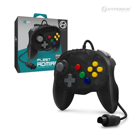 Fleet Admiral premium wired mini controller for Nintendo 64 [N64] - Cosmic black | Hyperkin - 1