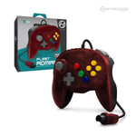 Fleet Admiral premium wired mini controller for Nintendo 64 [N64] - Fire red | Hyperkin - 1