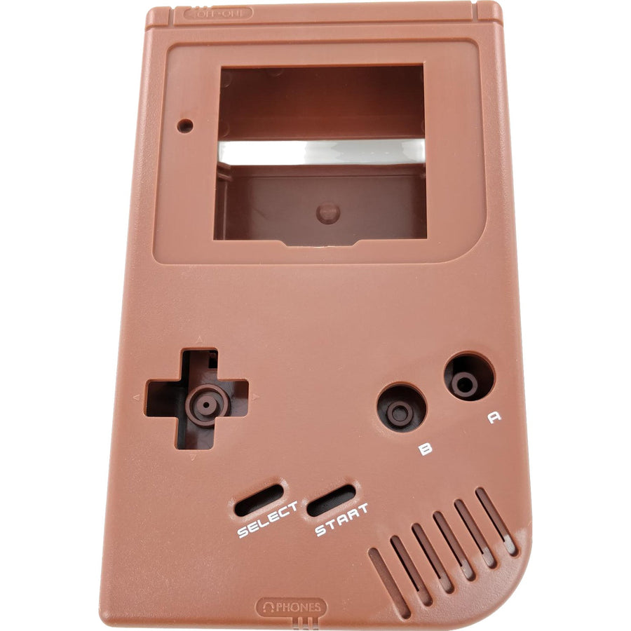 Front & Back Housing Shell For Nintendo Game Boy DMG - 01 Original Console - Chocolate (Brown) | Retro Modding - 1