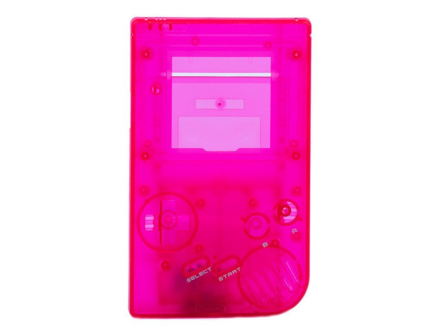 Front & Back Housing Shell For Nintendo Game Boy DMG - 01 Original Console - Clear Pink | Retro Modding - 1