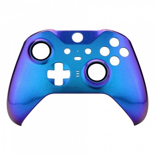 Front housing shell kit for Xbox One Elite controller model 1797 replacement - Chameleon Blue & Purple | ZedLabz - 1