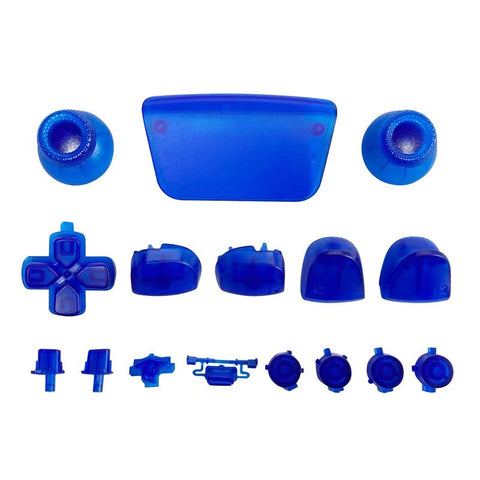 Full Button Set For Sony PS5 Controllers - Clear Blue | ZedLabz - 1