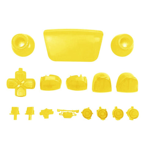 Full Button Set For Sony PS5 Controllers - Clear Yellow | ZedLabz - 1