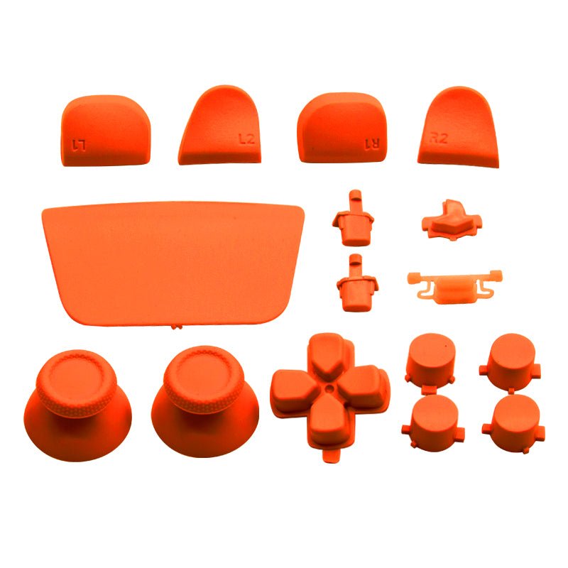 Full Button Set For Sony PS5 Controllers - Orange | ZedLabz - 1