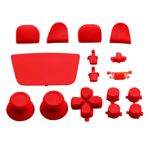 Full Button Set For Sony PS5 Controllers - Red | ZedLabz - 1