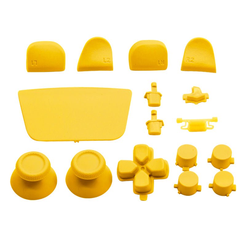 Full Button Set For Sony PS5 Controllers - Yellow | ZedLabz - 1