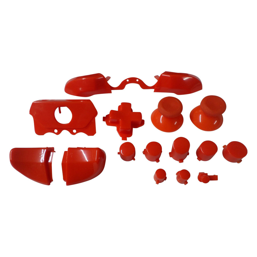 Full button set for Xbox One 1697 & Xbox One E 1698 model controllers replacement - Red | ZedLabz - 1