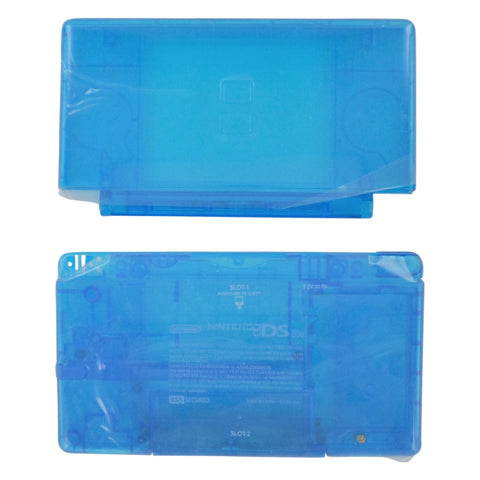 Full housing shell for Nintendo DS Lite console complete casing repair kit replacement - Clear Blue | ZedLabz - 1