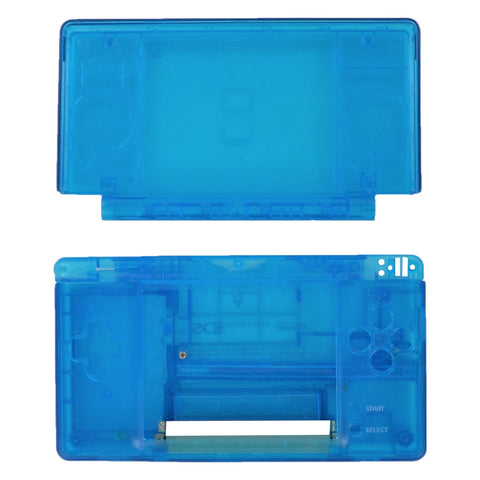 Full housing shell for Nintendo DS Lite console complete casing repair kit replacement - Clear Blue | ZedLabz - 2