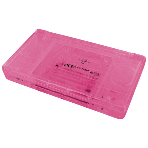 Full housing shell for Nintendo DS Lite console complete casing repair kit replacement - Clear Pink | ZedLabz - 2