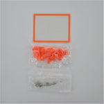 Full housing shell for Nintendo DS Lite console complete repair kit replacement - Narito Edition Orange | ZedLabz - 3