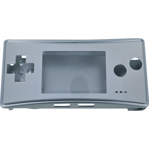 Full housing shell for Nintendo Game Boy Micro console replacement mod kit - Chrome Silver | ZedLabz - 2