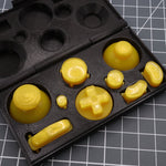 Hand cast custom resin buttons set for Nintendo GameCube - Lemon candy [NGC] | Lab Fifteen Co