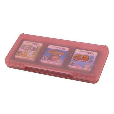 Game case for 3DS 2DS DS Lite DSi XL Nintendo card cartridge storage 6 in 1 - Pink | ZedLabz - 1