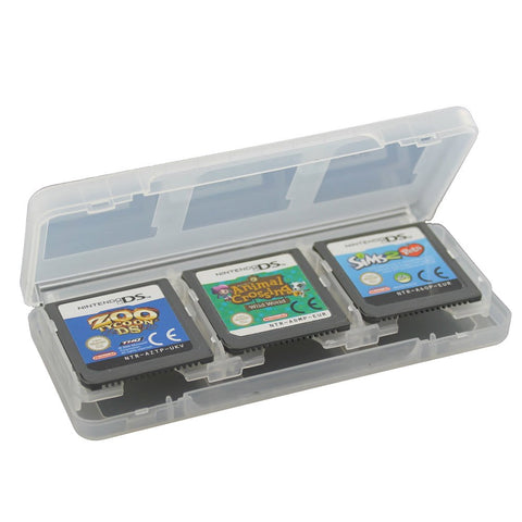 Game case for 3DS 2DS DS Lite DSi XL Nintendo card cartridge storage 6 in 1 - White | ZedLabz - 1