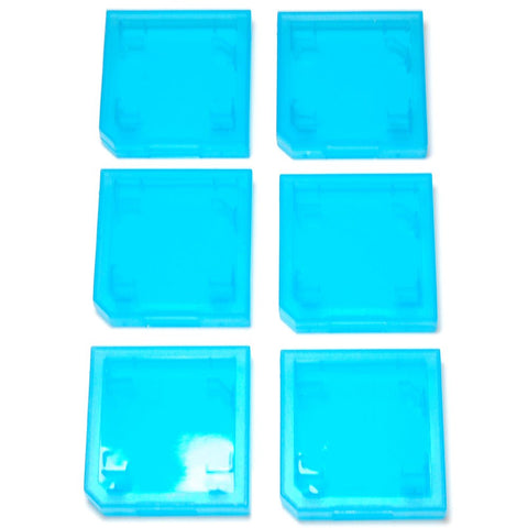 Game case for 3DS 2DS DSi DS Nintendo single cartridges card holders hard protective - 6 pack blue | ZedLabz - 2