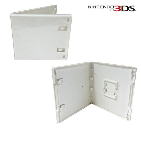 Game case for Nintendo 3DS retail compatible cartridge replacement thin spine North America - White | ZedLabz - 2