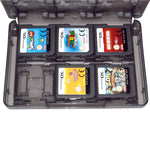 Game case holder for Nintendo 3DS, 2DS & DS game cartridges box travel 24 in 1 storage - Black | ZedLabz - 3