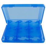 Game case holder for Nintendo 3DS, 2DS & DS game cartridges box travel 24 in 1 storage - Blue | ZedLabz - 3