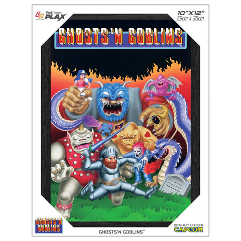 Ghost 'N Goblins Plax lenticular frame 3D wall art officially licensed 10"x12" inch (23x30cm) | Pixel Frames - 2