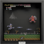 Ghost N' Goblins: The red arremer scene video game (1985) shadow box art officially licensed 9x9 inch (23x23cm) | Pixel Frames - 2