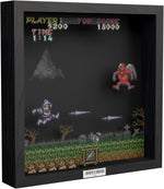 Ghost N' Goblins: The red arremer scene video game (1985) shadow box art officially licensed 9x9 inch (23x23cm) | Pixel Frames - 3