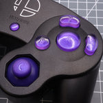 Hand cast custom resin buttons set for Nintendo GameCube - Grape candy [NGC] | Lab Fifteen Co