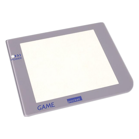 Glass lens screen for Nintendo Game Boy Pocket Retro Pixel IPS LCD screen modded console - With LED Hole Light Grey | Funnyplaying - 1