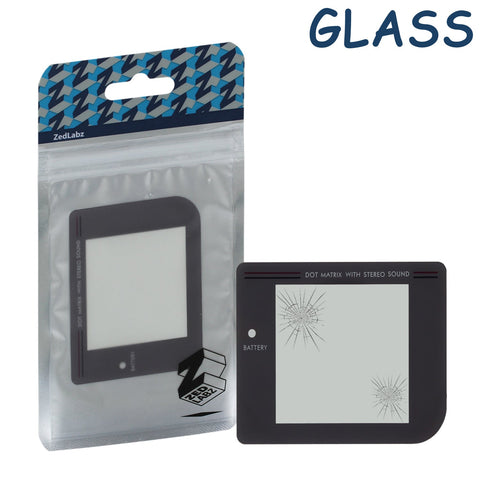 Glass screen lens for Game Boy DMG - 01 Original Nintendo console with adhesive replacement | ZedLabz - 1