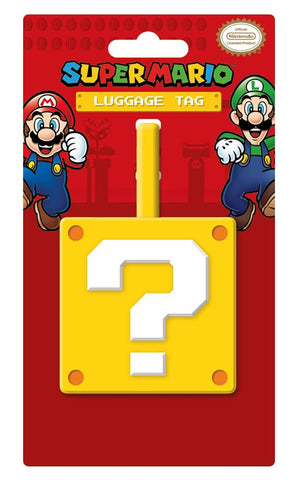 Super Mario (Question mark block) Luggage bag tag | Pyramid