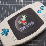 Hand cast custom resin buttons for Nintendo Game Boy Advance - Chrome Blue | Lab Fifteen Co - 6