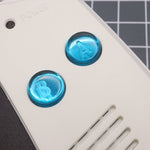 Hand cast custom resin buttons for Nintendo Game Boy Advance - Chrome Blue | Lab Fifteen Co - 2