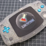 Hand cast custom resin buttons for Nintendo Game Boy Advance - Chrome Blue | Lab Fifteen Co - 7