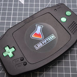 Hand cast custom resin buttons for Nintendo Game Boy Advance - Chrome Green | Lab Fifteen Co - 5