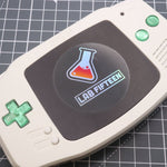 Hand cast custom resin buttons for Nintendo Game Boy Advance - Chrome Green | Lab Fifteen Co - 6