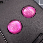 Hand cast custom resin buttons for Nintendo Game Boy Advance - Chrome pink | Lab Fifteen Co - 3