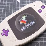 Hand cast custom resin buttons for Nintendo Game Boy Advance - Chrome Purple | Lab Fifteen Co - 6