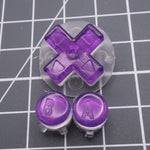 Hand cast custom resin buttons for Nintendo Game Boy Advance - Chrome Purple | Lab Fifteen Co - 1