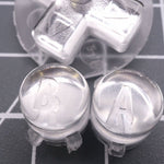 Hand cast custom resin buttons for Nintendo Game Boy Advance - Chrome Silver | Lab Fifteen Co - 4