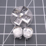 Hand cast custom resin buttons for Nintendo Game Boy Advance - Chrome Silver | Lab Fifteen Co - 1