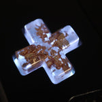 Hand cast custom resin buttons for Nintendo Game Boy Advance - Gold Flake | Lab Fifteen Co - 8