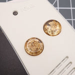 Hand cast custom resin buttons for Nintendo Game Boy Advance - Gold Flake | Lab Fifteen Co - 6