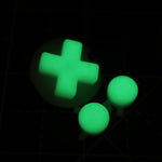 Hand cast custom resin buttons for Nintendo Game Boy Color - Glow in the dark Green | Lab Fifteen Co - 1