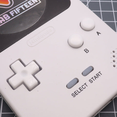 Hand cast custom resin buttons for Nintendo Game Boy Pocket MGB - 001 - Pudding caps white [GBP] | Lab Fifteen Co - 2